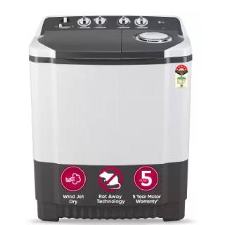 LG 7 kg 5 Star with Wind Jet Dry, Semi Automatic Washing Machine + Extra 10% Bank off